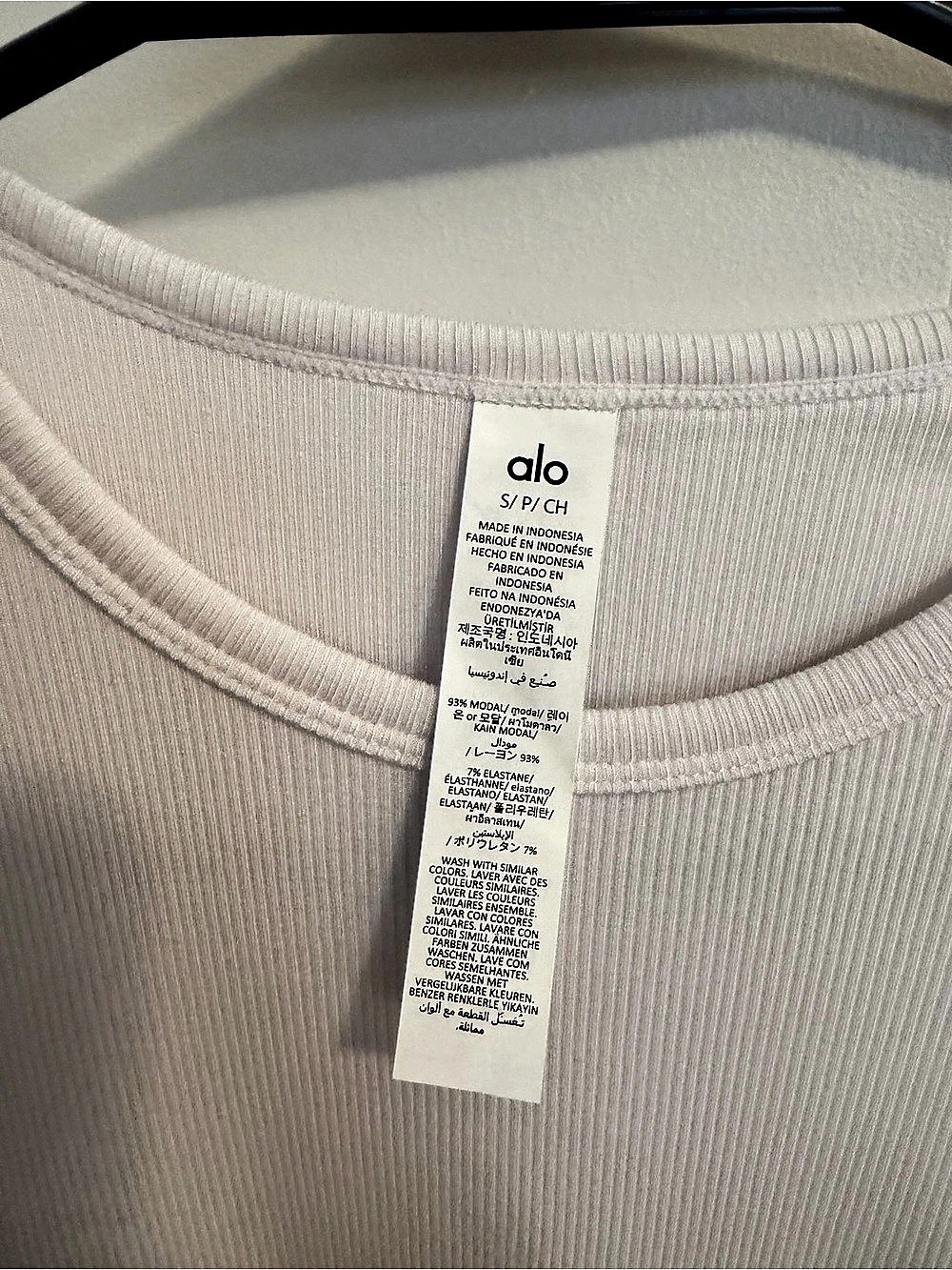 Alo Yoga Ribbed Modal Long Sleeve - Picture 4 of 5